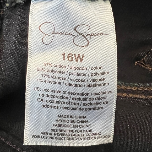 Jessica Simpson Blue Straight Leg Denim - Picture 3 of 5